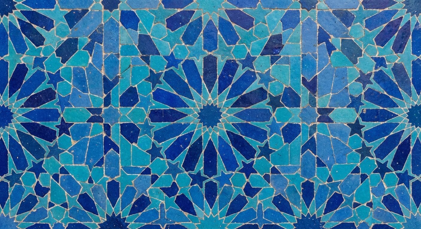 Blue Zellij Pattern
