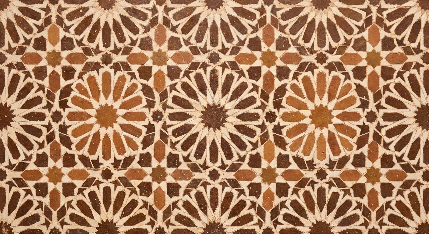 Brown Zellij Pattern